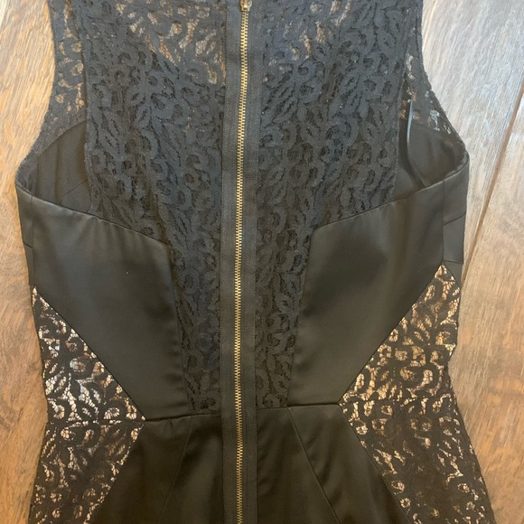 Jill Stuart Dress Black Satin & Lace LBD - Picture 10 of 10